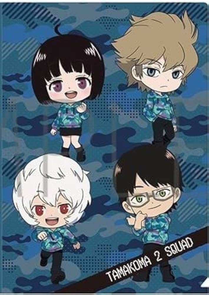 Amazon.co.jp: ワールドトリガー クリアファイル 玉狛第2 ミニキャラ