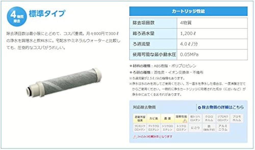 Amazon.co.jp: タカギ 浄水器カートリッジ JC0032UG 標準タイプ 2個