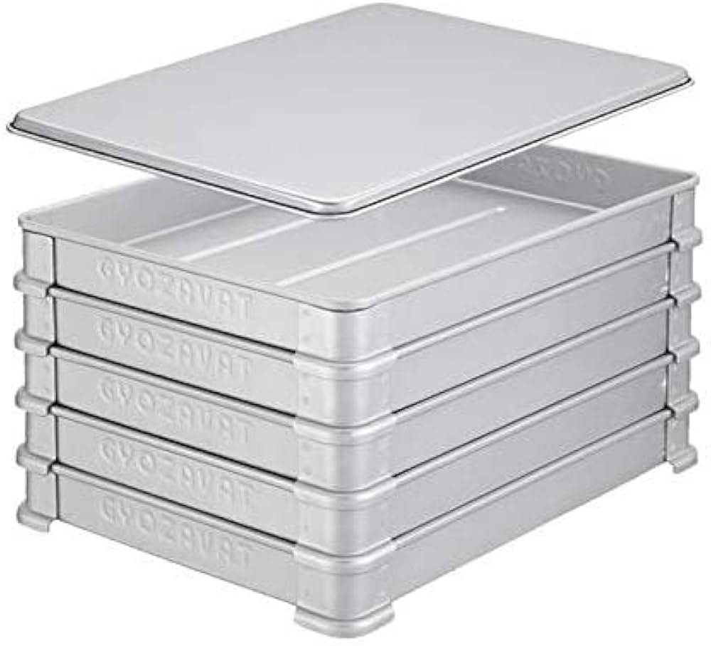 Amazon｜蓋付セット 中尾アルミ ナカオアルミ 餃子 バット 400×300×40