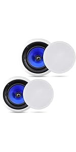Amazon | 【Pyle 壁・天井埋込式 2WAYマウントスピーカー 20cm (2個