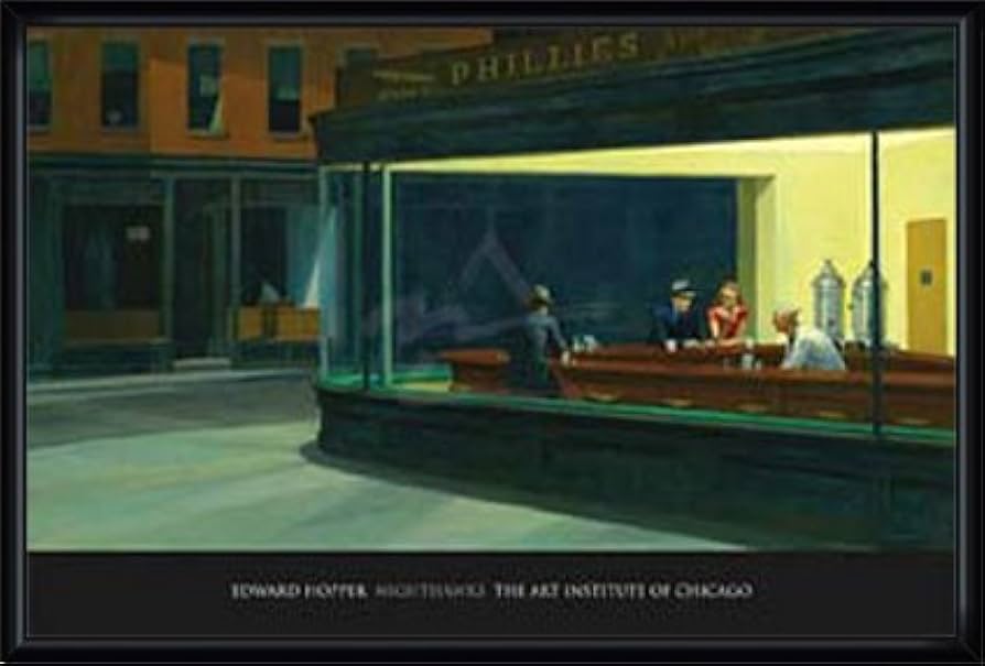 Amazon.co.jp: ポスター エドワード ホッパー ナイトホークス