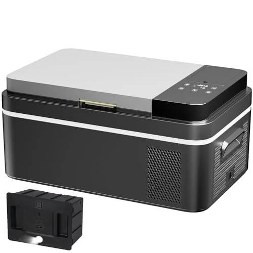 Amazon.co.jp: Sumeriy 車載冷蔵庫 22L バッテリー付き -20℃～20℃ 急速