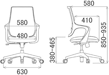 Amazon.co.jp: 関家具 オフィスチェア ロッティ ホワイトフレーム