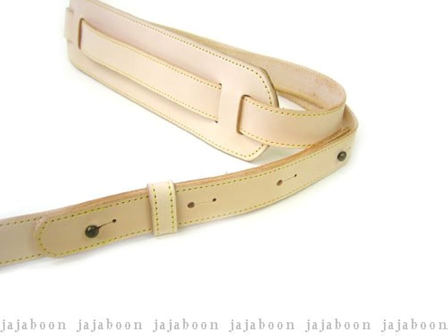 Amazon.co.jp: [JAJABOON] ヌメ革 ギターストラップ 選べる肩パット付