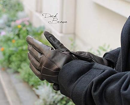 Amazon | [キャロンセレクト] レザーグローブ イタリア製 メンズ