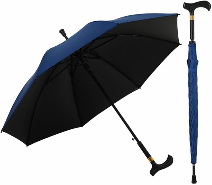 Amazon.co.jp: 傘 ステッキ傘 つえかさ 杖 ステッキ 手開き 自立式