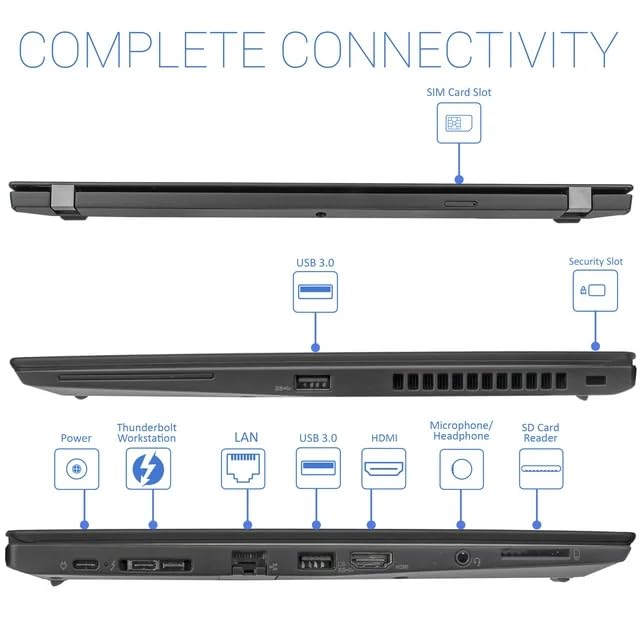 Amazon.com: Lenovo ThinkPad T480s Touchscreen Laptop, 14