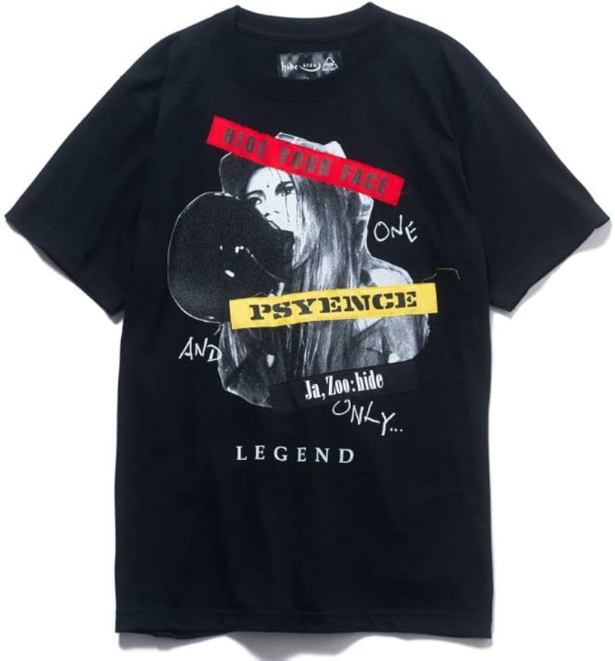 Amazon.co.jp: hide（ヒデ）× glamb Loudspeaker Tシャツ（半袖）（黒