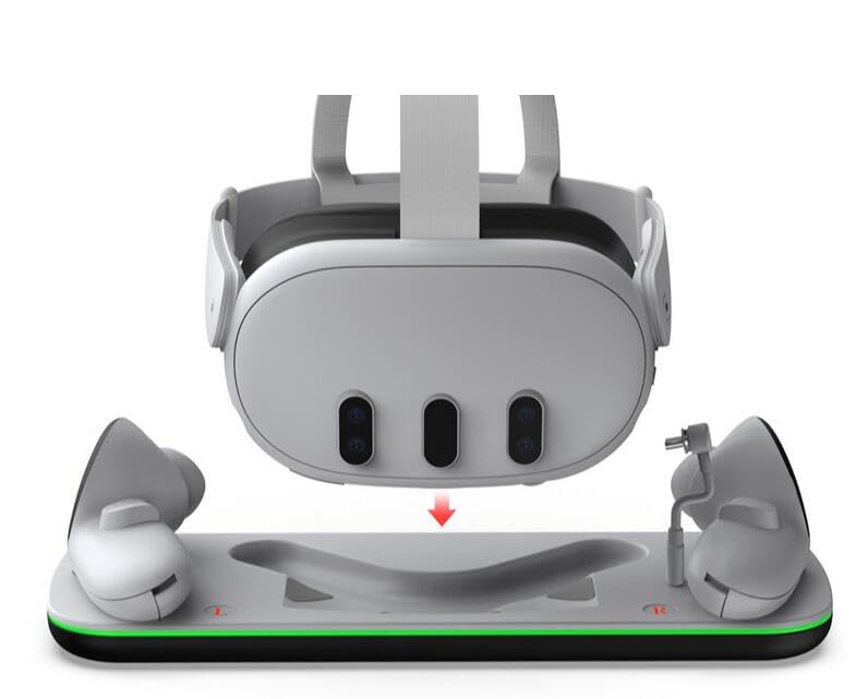 Amazon.co.jp: Meta Quest 3S/Quest 3 対応 充電ドック 磁気 デザイン