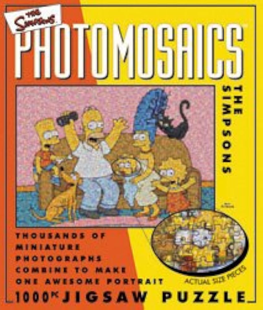 BV Leisure Photomosaics los Simpsons 1000 Piece Jigsaw Puzzle