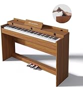 Amazon | 電子ピアノ 88鍵盤 人気 スタンド 蓋付き 初心者 シンプル