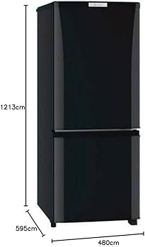 名古屋市内優先】三菱 2020年MR-P15EE-KK1 冷蔵庫 ブラック 名古屋市内