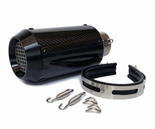 Amazon | バイク用汎用60.5mmカーボンマフラー/スリップオン