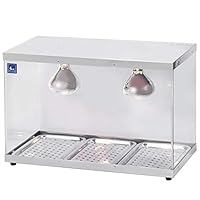 Amazon.co.jp: 業務用フードケース ホットショーケース 3面ガラス(背面