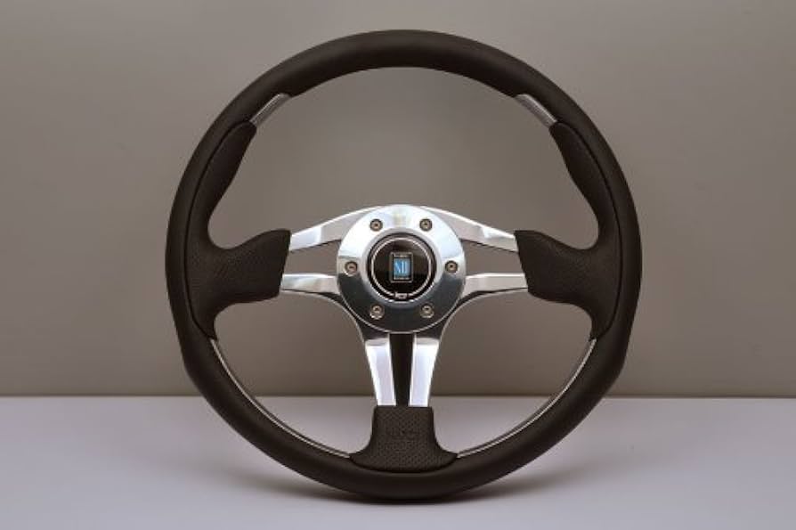 Amazon | NARDI(ナルディ) NARDI 4(FOUR) METAL ブラックレザー