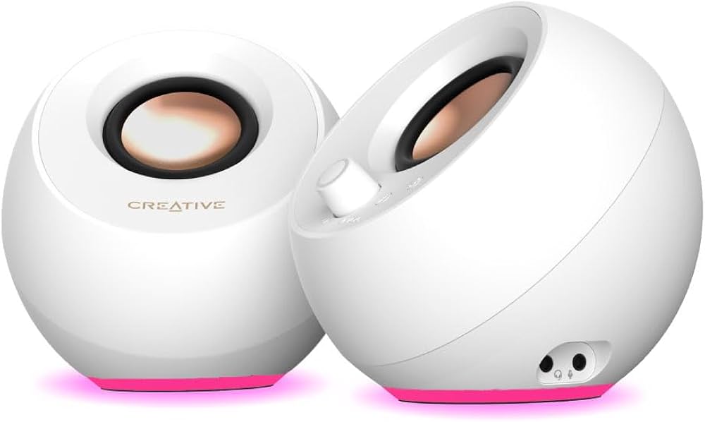 Amazon.co.jp: Creative Pebble Pro ホワイト USB/Bluetooth/3.5mmピン