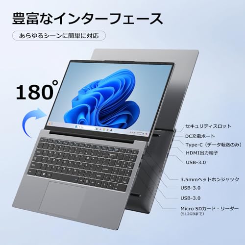 EYY - ノートパソコン Office 搭載 15.6型 Core m3-8100Y 16GB メモリ