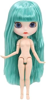 Amazon.co.jp: ネオ ブライス 緑の髪、白い肌、マットなふくれっ面の