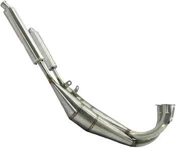 Amazon | RZ250 クロス チャンバー マフラー バイク | チャンバー | 車