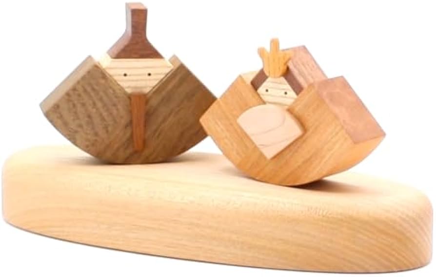 Amazon.co.jp: お雛さま 木のお雛様 雛人形 木製 三月節句飾り 森林