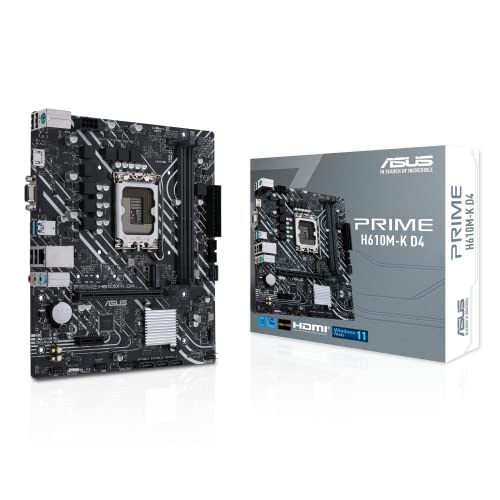 Amazon | ASUS Prime H610M-K D4 Intel LGA 1700 Micro ATX DDR4