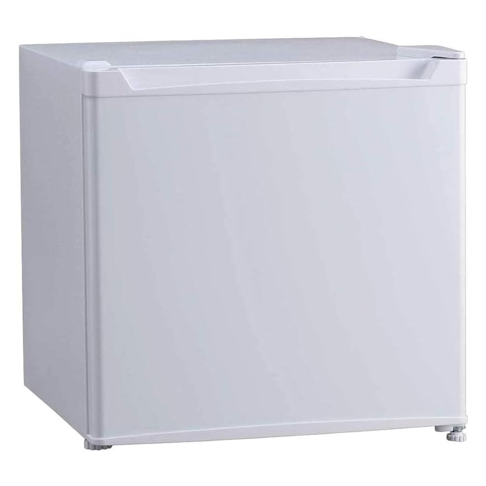 Amazon | 小型 冷蔵庫 46L ホワイト 幅47cm 直冷式 1ドア 右開き 新