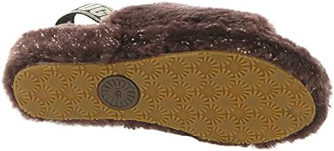 Amazon | UGG レディース Fluff Yeah メタリックスパークル スリッパ