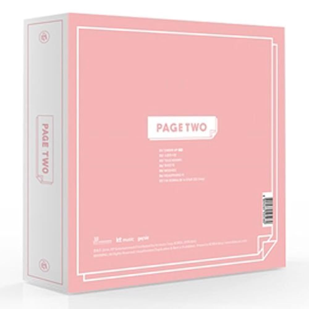 TWICE - [PAGE TWO] 2nd Mini Album Pink ver. CD+72p Photo Book+7p