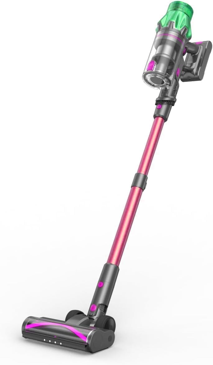 Amazon | コードレス掃除機 550W 45kpa強力吸引 絡まないヘッド 60分