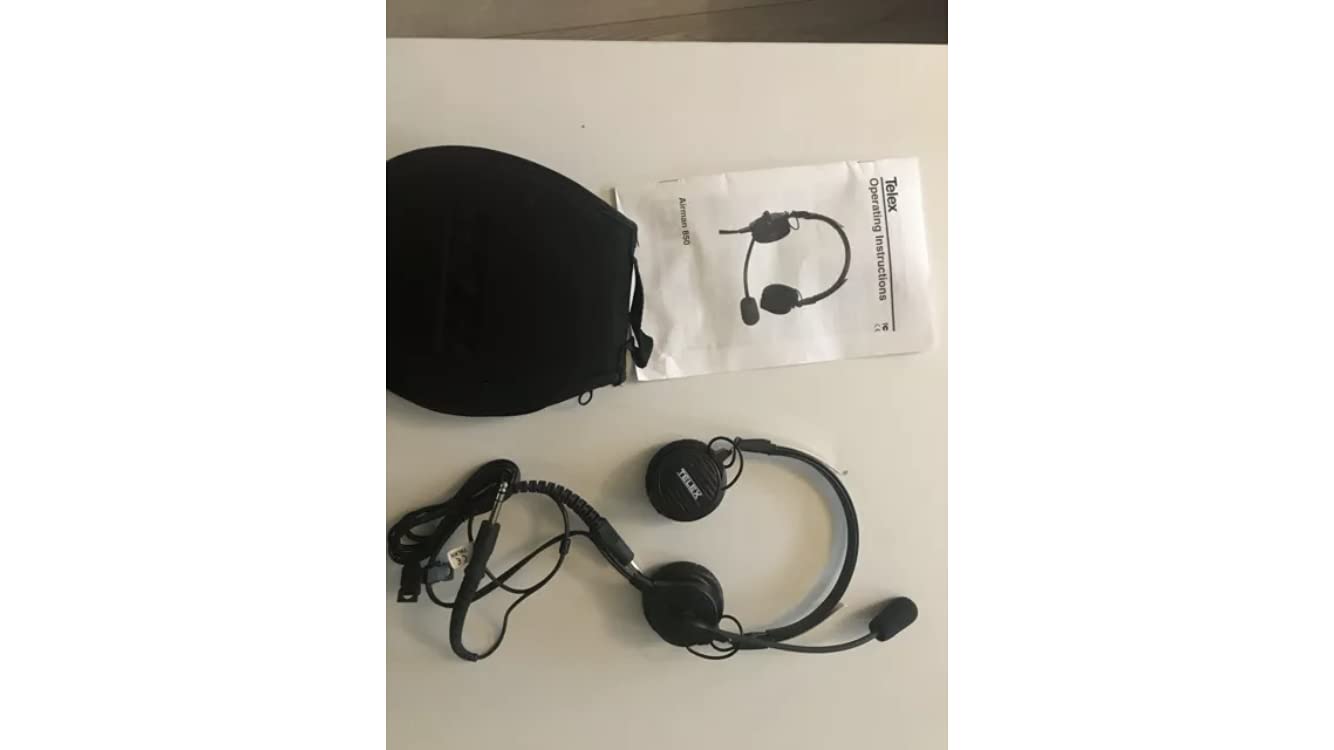 Amazon.com: TELEX Airman ANR 850 Aviation Headset - Dual Plugs
