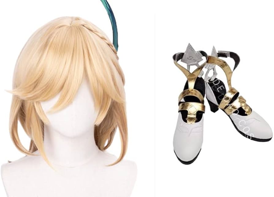 Amazon.co.jp: 原神 カーヴェ Kaveh コスプレウィッグ＋靴 : ホビー