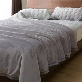 Amazon｜ニトリ 2枚合わせ 毛布 A2210 Nウォーム グレー ダブルサイズ