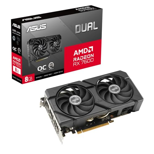 Amazon | ASUS Dual Radeon RX 7600 EVO OC Edition 8GB GDDR6 ビデオ