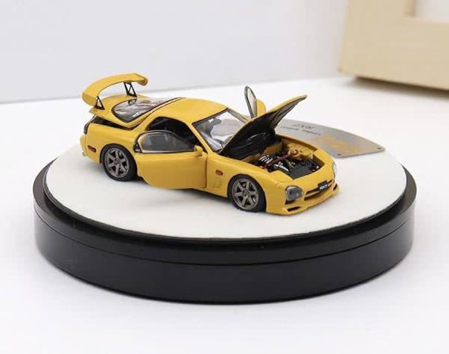 Amazon | 1/64 PGM 全開閉 Mazda マツダ RX7 FD3S 黄色 丸台座