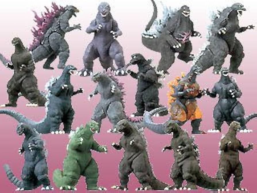 Amazon.co.jp: ガチャポンHG ゴジラクロニクル 50th 1954-2004 全15