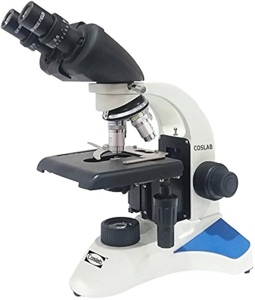 Coslab Coaxial Research Binocular Microscope Sliding 30° Head, 8.7