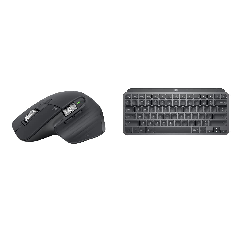 Logitech MX Master 3S Wireless Mouse + MX Keys Mini Compact