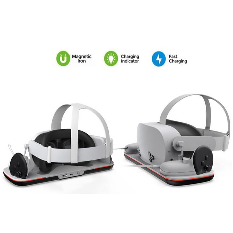 Amazon.co.jp: Meta Quest 3S/Quest 3 対応 充電ドック 磁気 デザイン