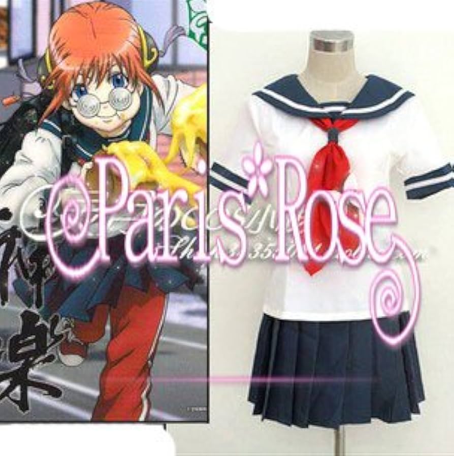 Amazon.co.jp: コスプレ 衣装 銀魂 神楽 3年Z組 制服 cosplay サイズ