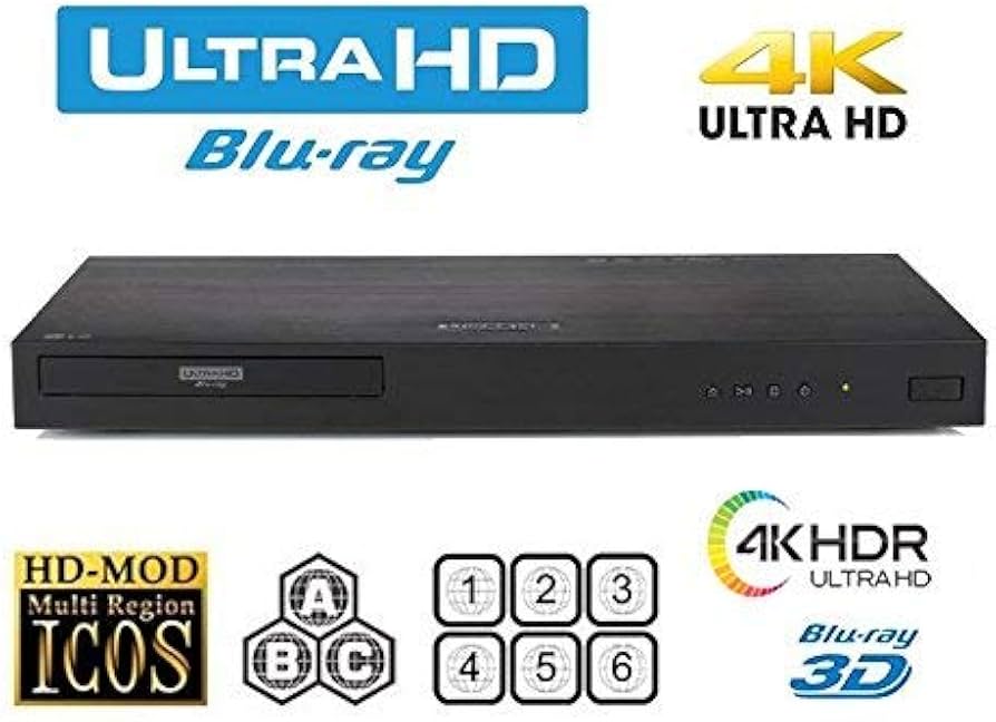 New LG UBK90 UHD Streaming - 4K - 2D/3D - Region Free Blu Ray Disc