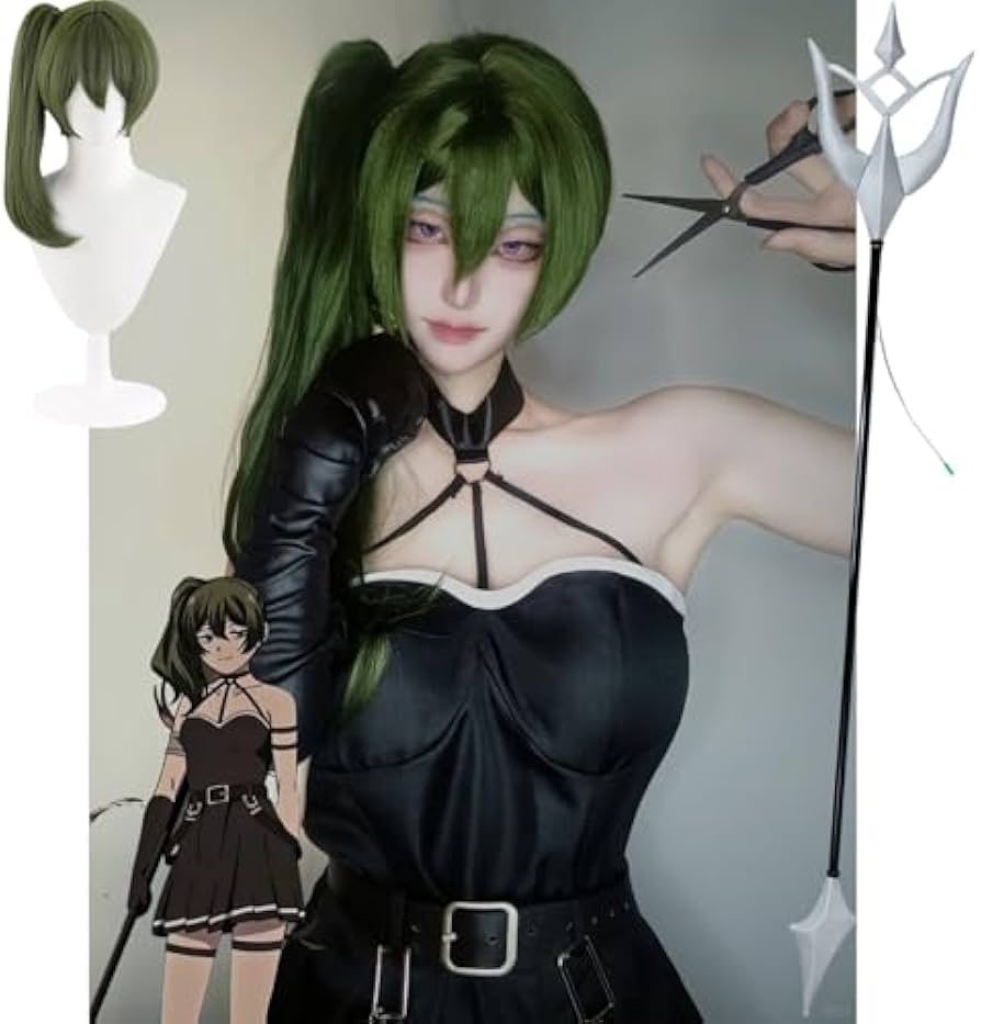 Amazon.co.jp: [YAORUI] ユーベル コスプレ衣装 ウィッグ/ステッキ付き