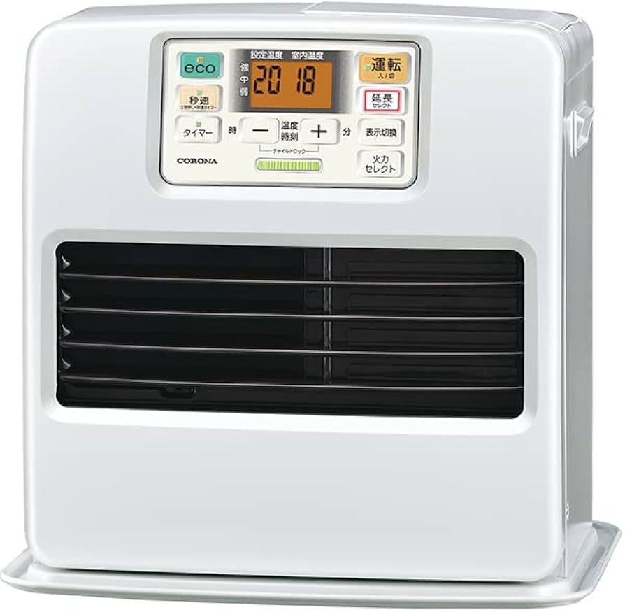 Amazon.co.jp : コロナ 石油ファンヒーター パールホワイト FH