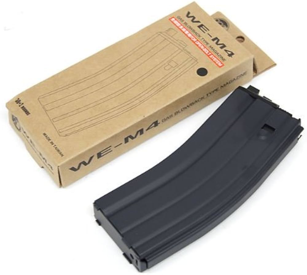 Amazon.co.jp: WE M4 オープンボルト対応スペアマガジン 新型 ブラック