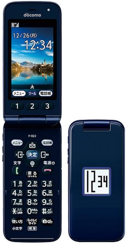 Amazon.co.jp: 富士通 F-02J らくらくホン ネイビー : スポーツ