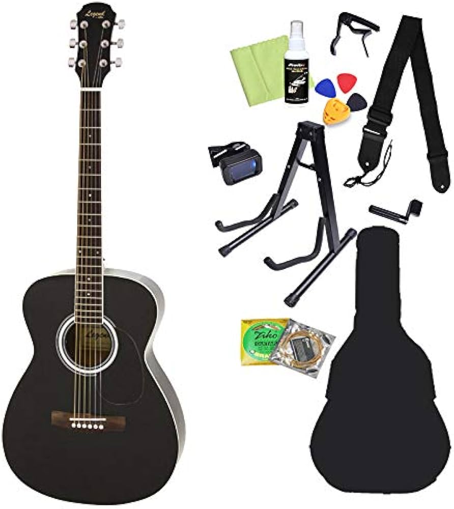 Amazon | LEGEND FG-15 Black アコースティックギター初心者12点セット