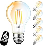 Amazon | LED電球 調光 電球 フィラメント電球 6個入 調光 調色 60W形