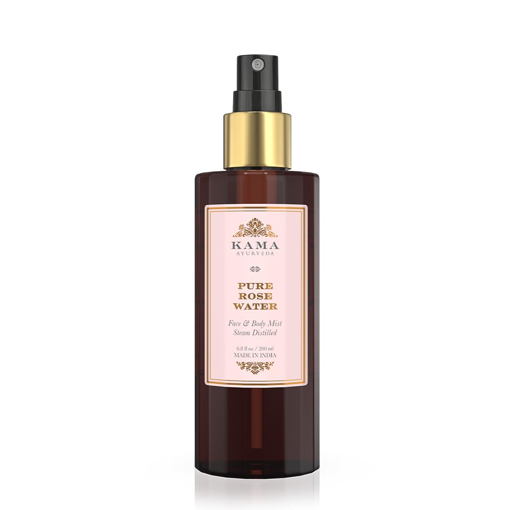 Kama Ayurveda Pure Rose Water Face and Body Mist, 6.8 Fl Oz, Pack