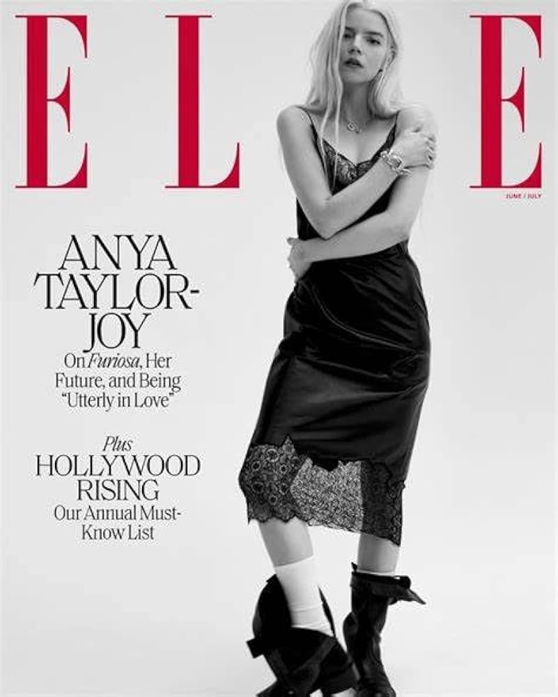 Elle Magazine (June July 2024 Issue) Anya Taylor-Joy: Amazon.com