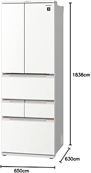Amazon.co.jp: シャープ 冷蔵庫 幅65.0cm 457L SJ-MF46J-W プラズマ
