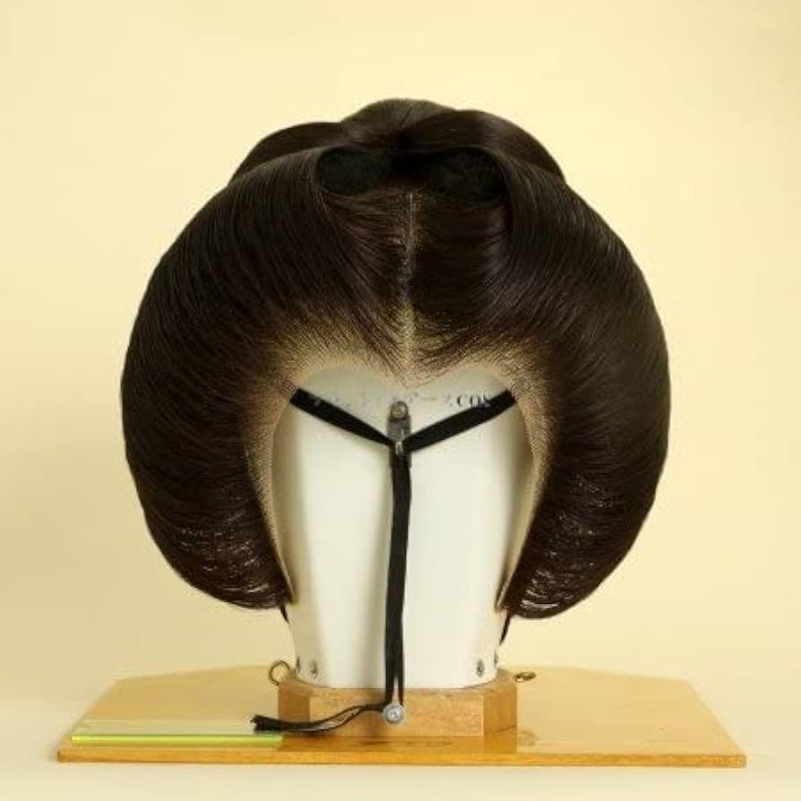 Amazon.co.jp: 日本髪かつら 芸妓島田 演劇 芸者 舞台 舞踊 : ビューティー